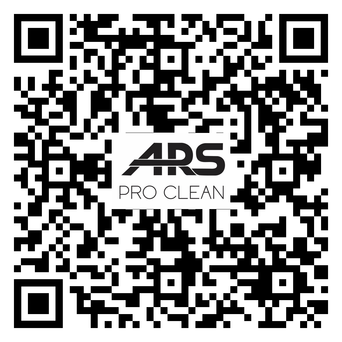 ARS Pro Clean QR code